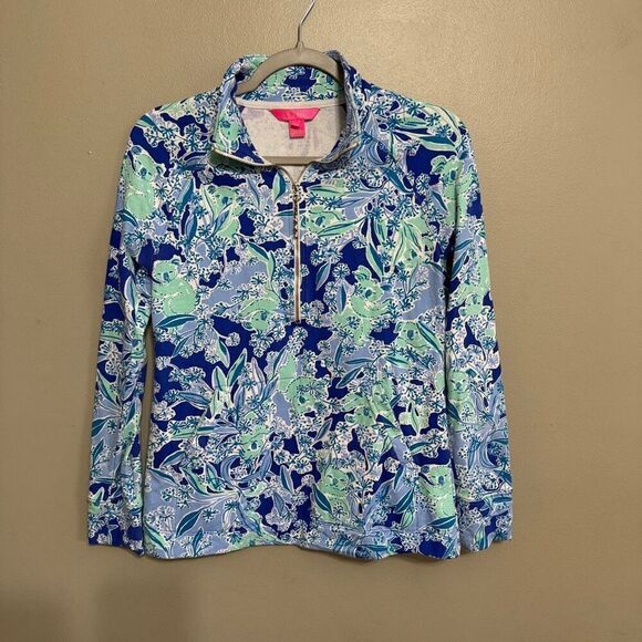 Lilly Pulitzer Skipper Popover XS in Koalification - Picture 2 of 7